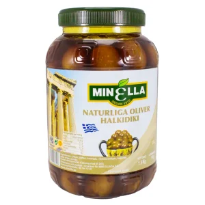Naturliga gröna oliver Mini Ellada 1kg