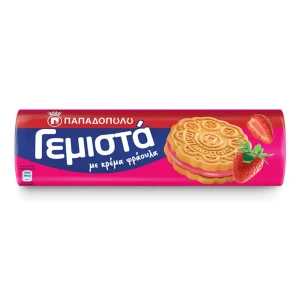 Gemista fyllda kex jordgubbsmak