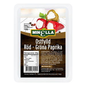 Röd/grön paprika ostfylld Mini Ellada 250g