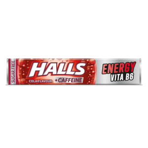 Halls halskaramell kola koffein   32g